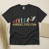 Handball Evolution T Shirt Funny Handball Gift Sports Tee Gildan Cotton Top