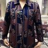 2025 Spring Autumn New Middle-aged Elderly Retro Mom Wear Temperament Long Sleeve Cardigan Shirt