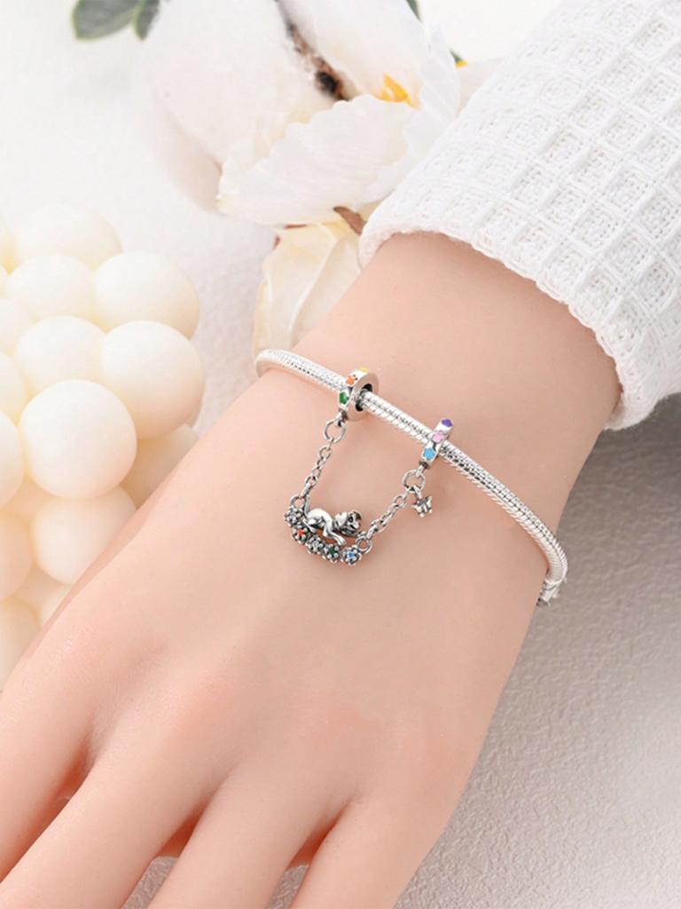 Charms Plata Cute Kittens And Puppies Beads Charm Copper Plated Fit Charms Original Bracelet For Jewelry Making Diy Charm