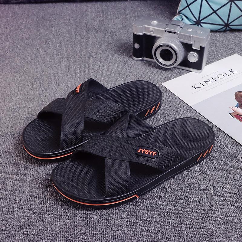 

Мужские тапочки обувь большого размера летние домашние тапочки ванные нескользящие тапочки на толстой подошве износостойкие тапочки Small size (suitable for 40.41)