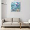 Nautical Style Home Ornament Ocean Faux Pearl Painting Kit, Marine Life 3D Art DIY Decorative Bead Picture Set Sea Turtle Fish Craft for Adults,