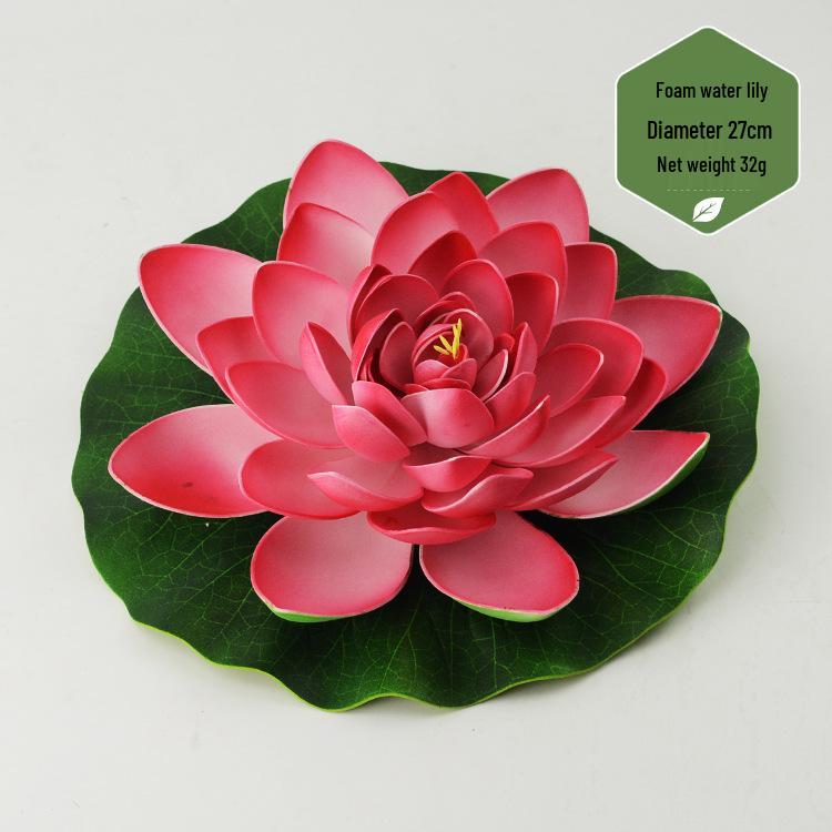 Artificial Lotus Leaf & Lotus Flower Pond Decorations for Fish Tanks & Living Rooms