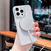 Luxury Magnetic 360 Rotate Bracket Phone Case for iPhone 16 15 14 13 Pro Max Transparent Acrylic TPU Cover