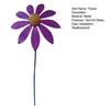 Metal Flower Garden Stake Outdoor Ground Insert Flower Decoration Rustic Flower Yard Art Stake for Lawn Patio Pathway Decor