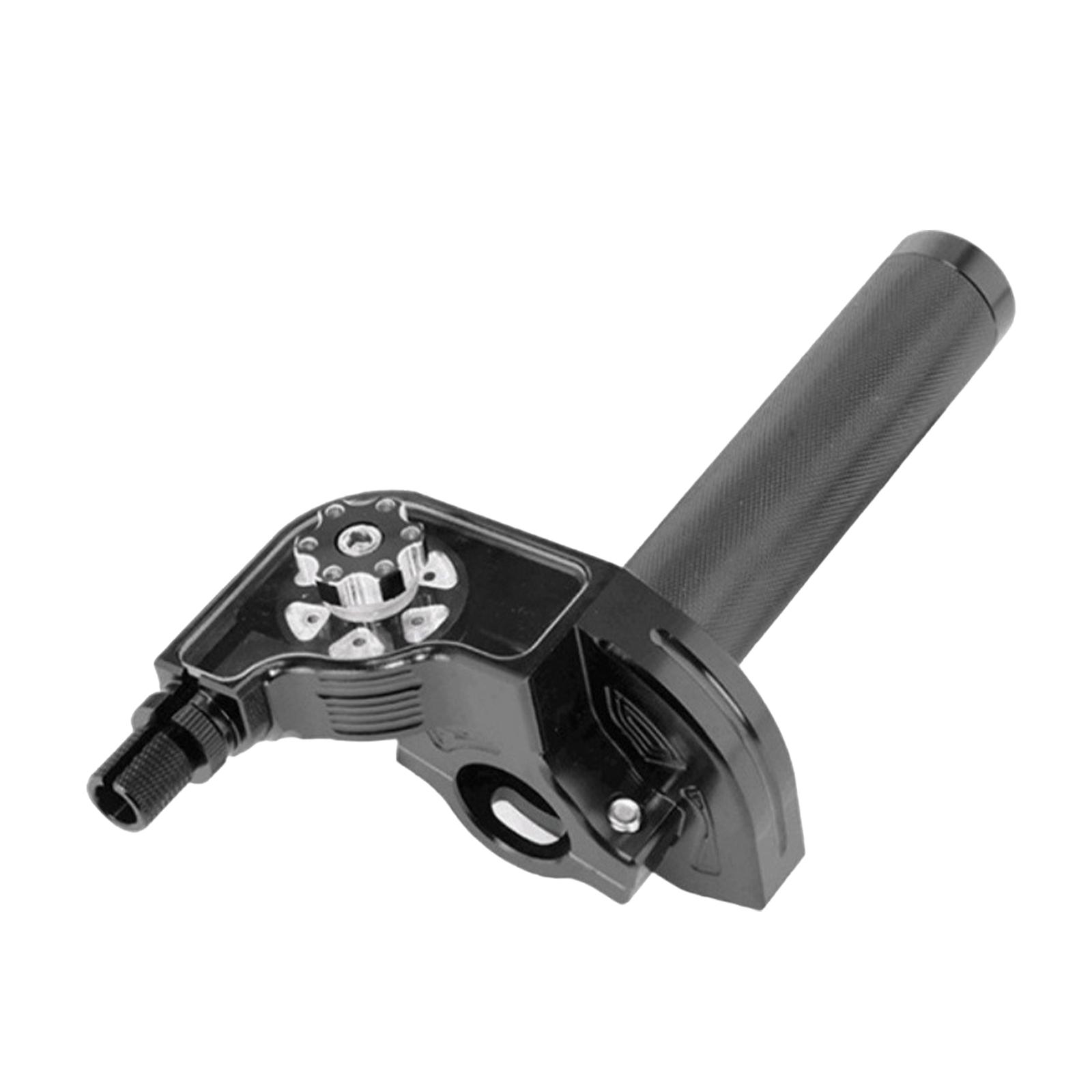 

Мотоциклетная ручка газа Простая установка Высокопроизводительный ЧПУ Заменяет запасные части Быстрый поворот для мотокроссового мотоцикла чёрный