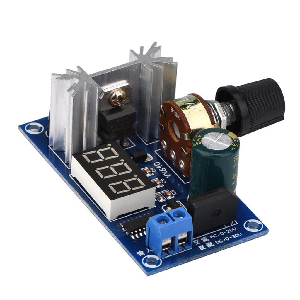 LM317 Adjustable Voltage Regulator Power Supply Board Digital Voltage Display
