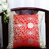 Chinese Classical Style Tassels Cushion Cover Luxury Patchwork Red Yellow Waist Pillowcase Home Sofa Decor Throw Pillow Cover