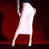 Women's High Lace Waist Wrap Hip Pencil Skirt 5D Ultra Thin Sheer Slim Skirt for Office Commute