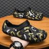 Fashion Summer New Surf Wading Slippers Men's Large Size EVA Soft Bottom Hole Shoes Outdoor Non-slip Beach Sandals Fishing Shoes Clogs