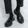 Fashion Suit Thick Soled Men's Leather Shoes Business Gentlemen Hot Selling Styles Work or Office Outdoor Street Trend Lace Up Shoes
