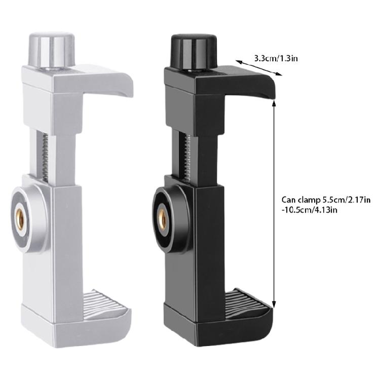 Plastic Camera Mount with 1/4" Screw Holeless Mount Phone Holder for Phones and Camera