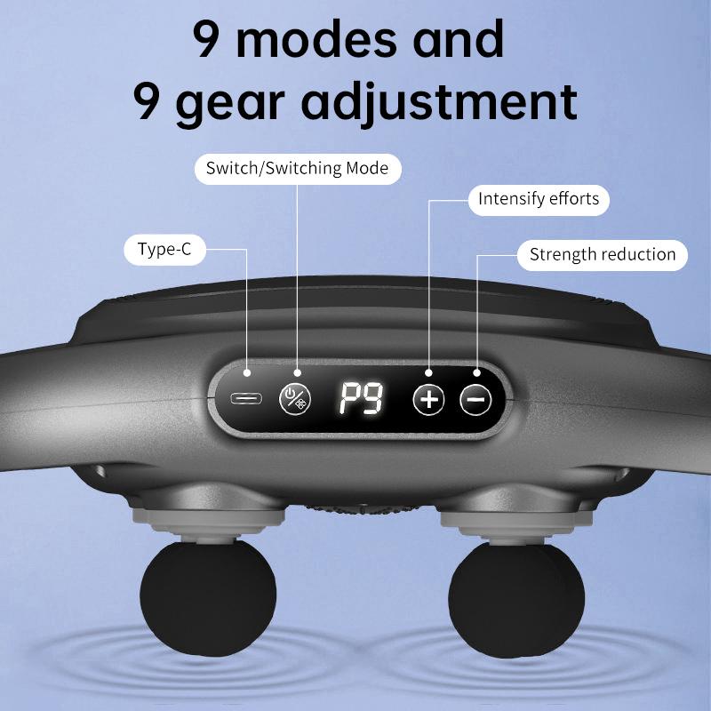6-Head Fascia Gun High-Frequency Vibration Body Massage Relaxation High Frequency Back Massage Muscle Health Care Massager Gift