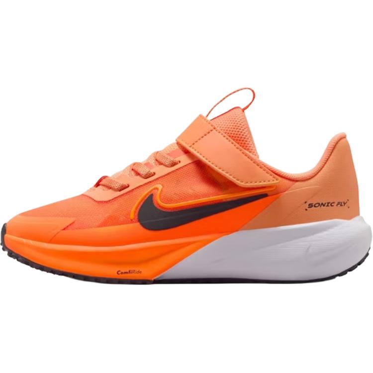

New Nike SONIC FLY Low top Kids Running Shoes Orange Black FZ0016-800 33.5