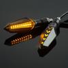 For Motorcycle Hot Sale Dynamic Blinker LED Turn Signal Light Yellow Light Flow Water Steering Universal for Motorbike