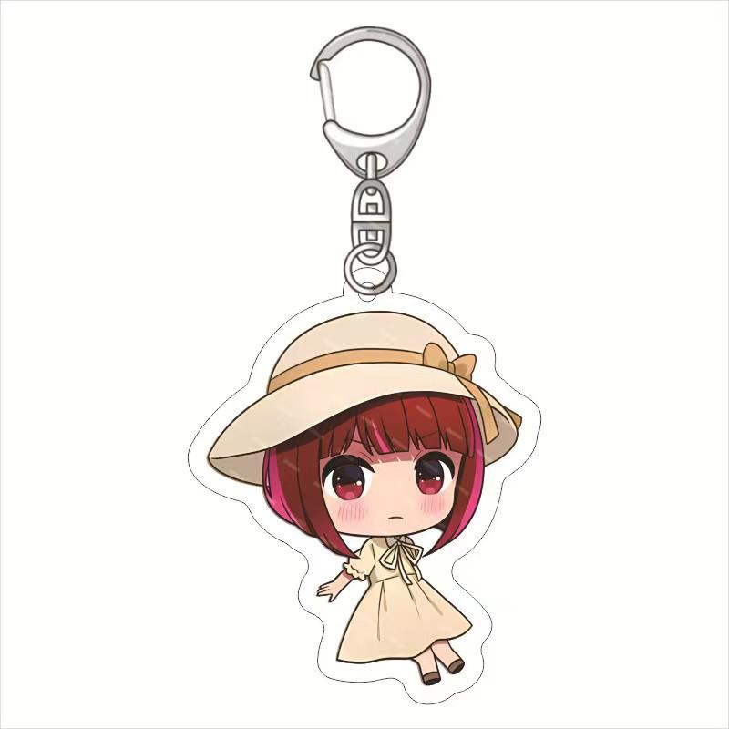 Акриловые брелоки-подвески Oshi no Ko: Аква, Руби, Ай Хосино