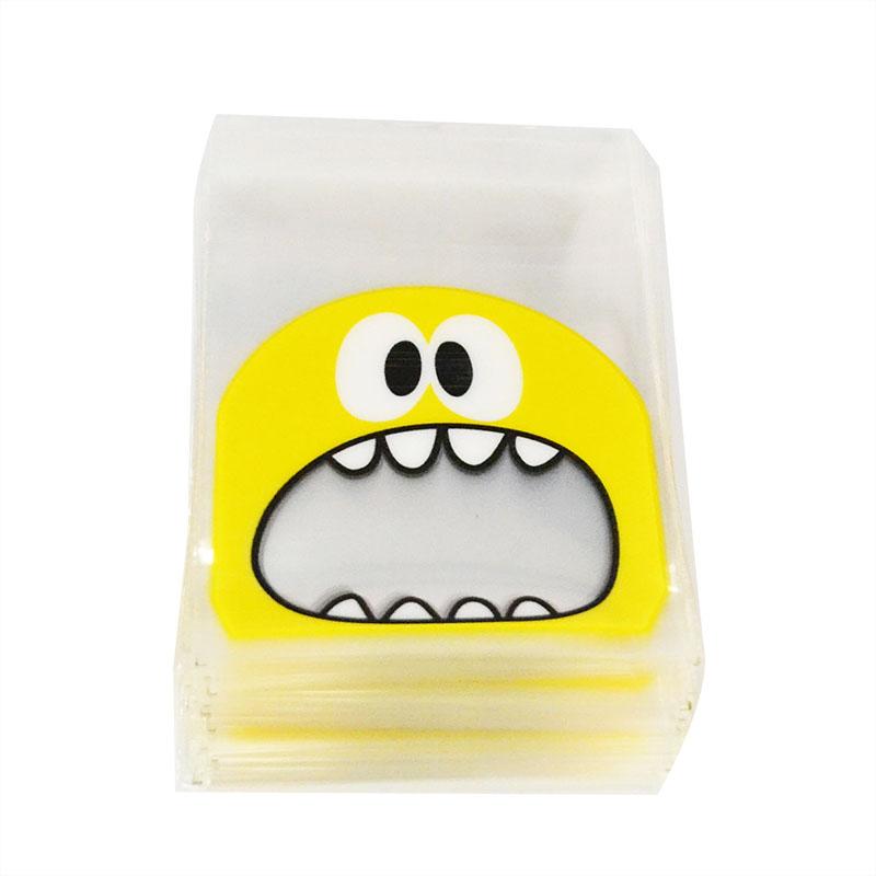 100Pcs/Pack Mini Transparent Plastic Bag OPP Self Adhesive Pouch for Birthday Party Candy Packaging Bag Candy Cookie Gift Bag