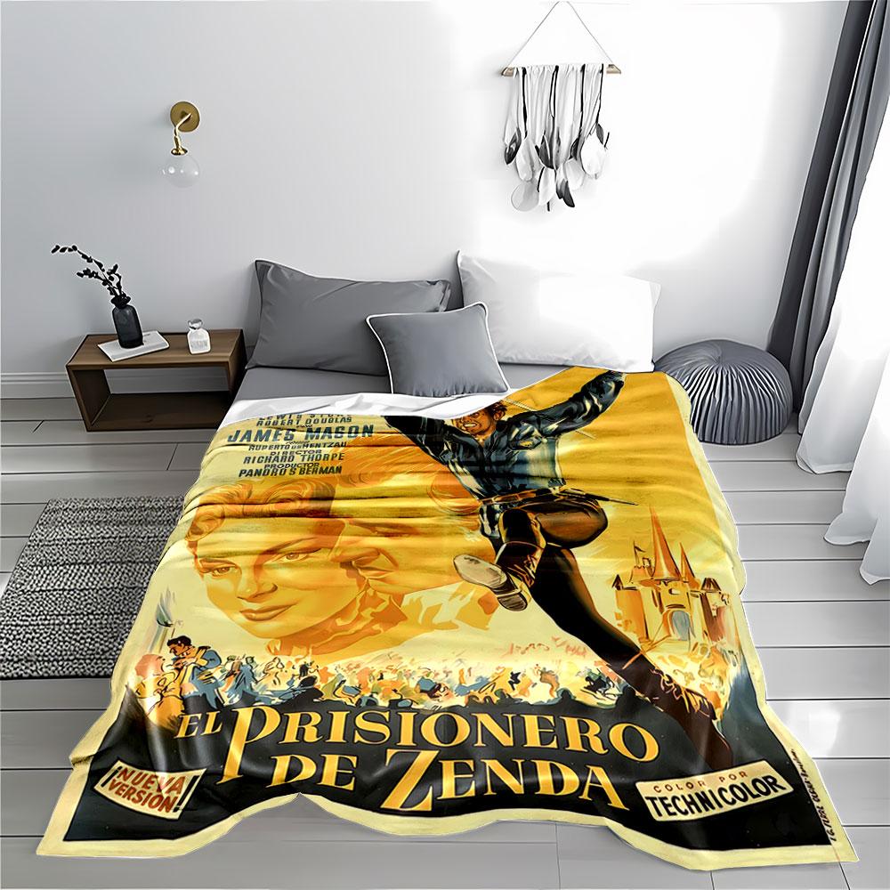 Vintage Movie Poster Blanket for all seasons blanket lunch break throw gift