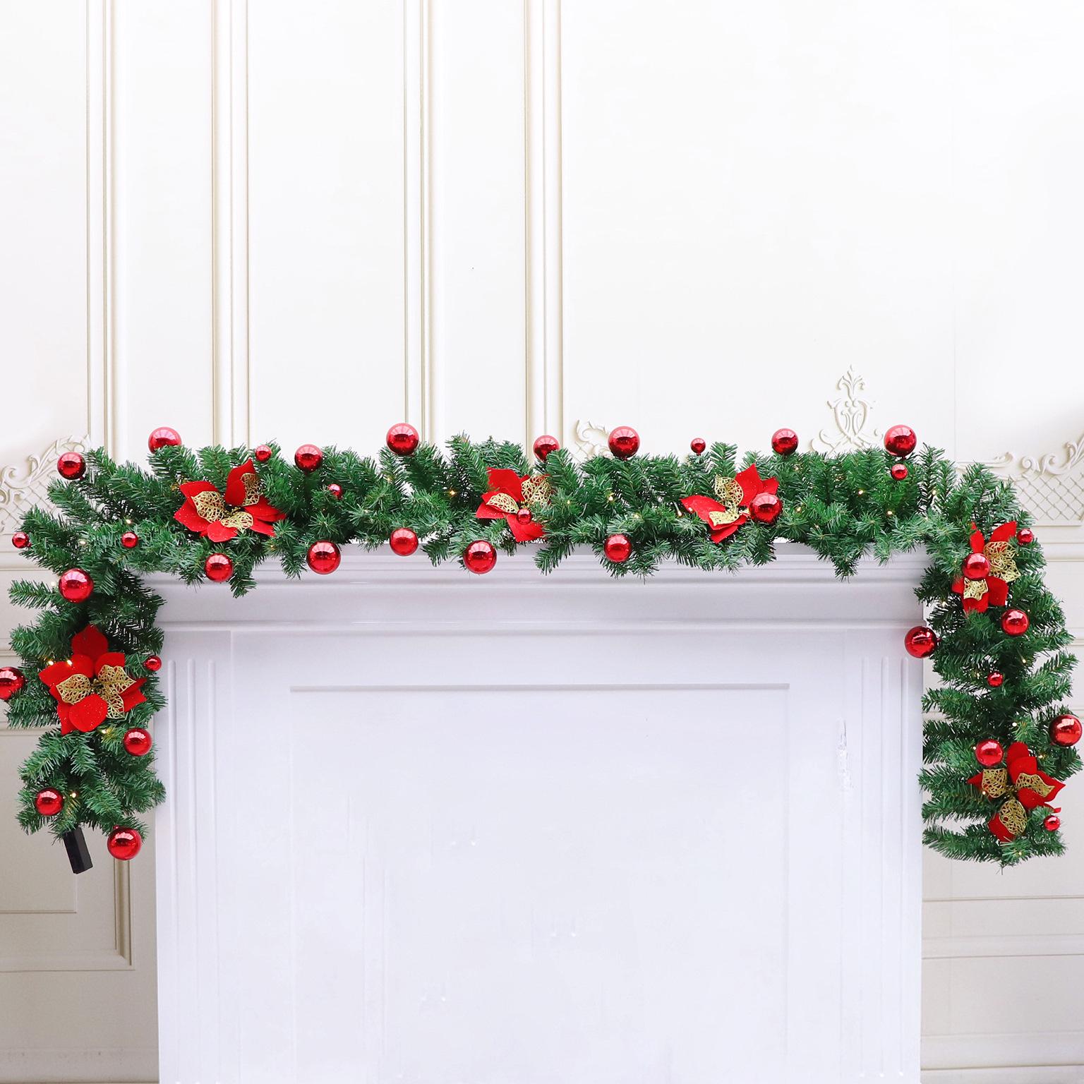 

2,7 м ПВХ Светящаяся Рождественская Гирлянда для Окон и Витрин