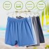 4pcs/set Men's High-Waist Cotton Boxers for Middle-Aged and Elderly - Loose Fit, Plus Size.