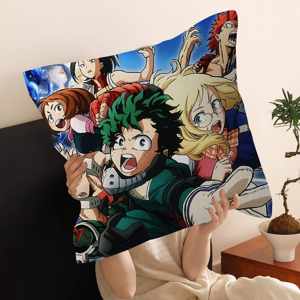 My Hero Academia Cool Cartoon Cushion Cover Polyester Sofa Cushions Decorative Throw Pillows Home Decoration Pillowcover