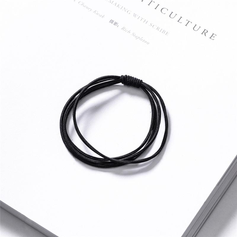 5Pcs/Lot Hair Ropes Women Girls Simple Basic Elastic Hair Rubber Bands Headwear Solid Color Headband Fashion Hair Accessories