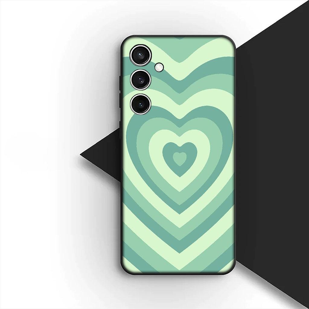 Star Dark Red Heart Love Phone Cover Soft Case for Samsung Galaxy S10 S8 S9 Plus A33 A34 A31 70 A71 A72 Note 20 9 8 S10E Casing