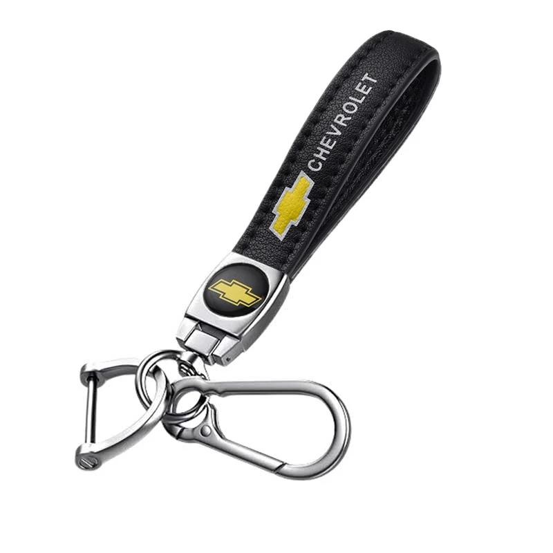 

Luxury Leather Car Emblem Keychain Keyring Pendant for Chevrolet Aveo Cruze Malibu Orlando Captiva Optra Trax Lacetti Sail серебряный