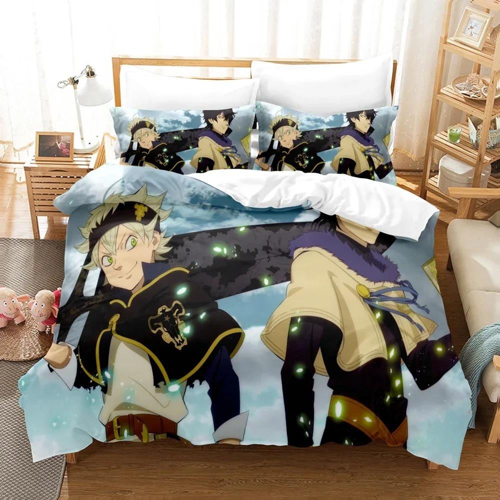 3D Schwarz fünf Blätter von Gras Bettwäsche-Sets Bettbezug-Set mit Kissenbezug Twin Full Queen King Bettwäsche Bettwäsche Heimtextilien