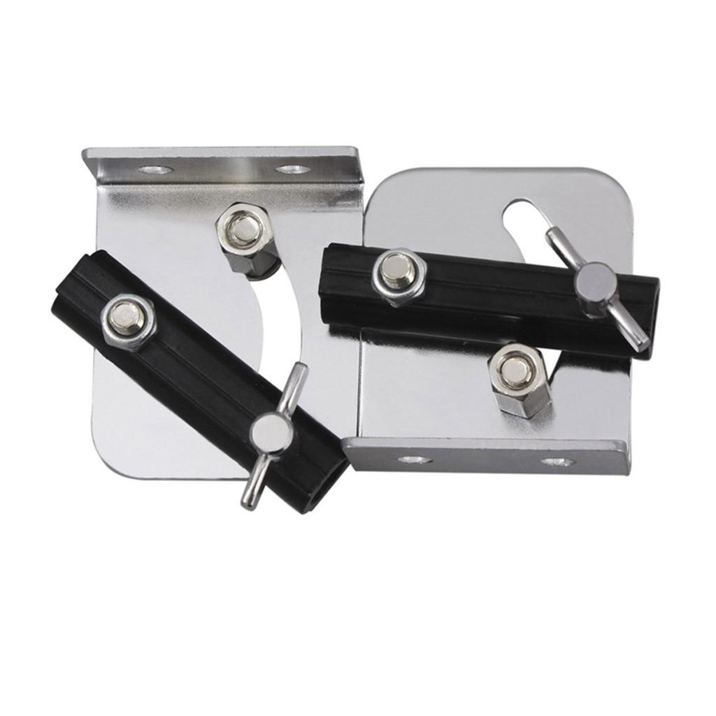 2Pcs Durable Easy To Install Hardware Accessory Repair Snare Drum Strap Mounting Rack with Screws Metal for Professional