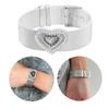 South Korea Niche Ins Love Rhinestone Strap Style Design Bracelet Silver Futuristic Cold Temperament Hand Jewelry