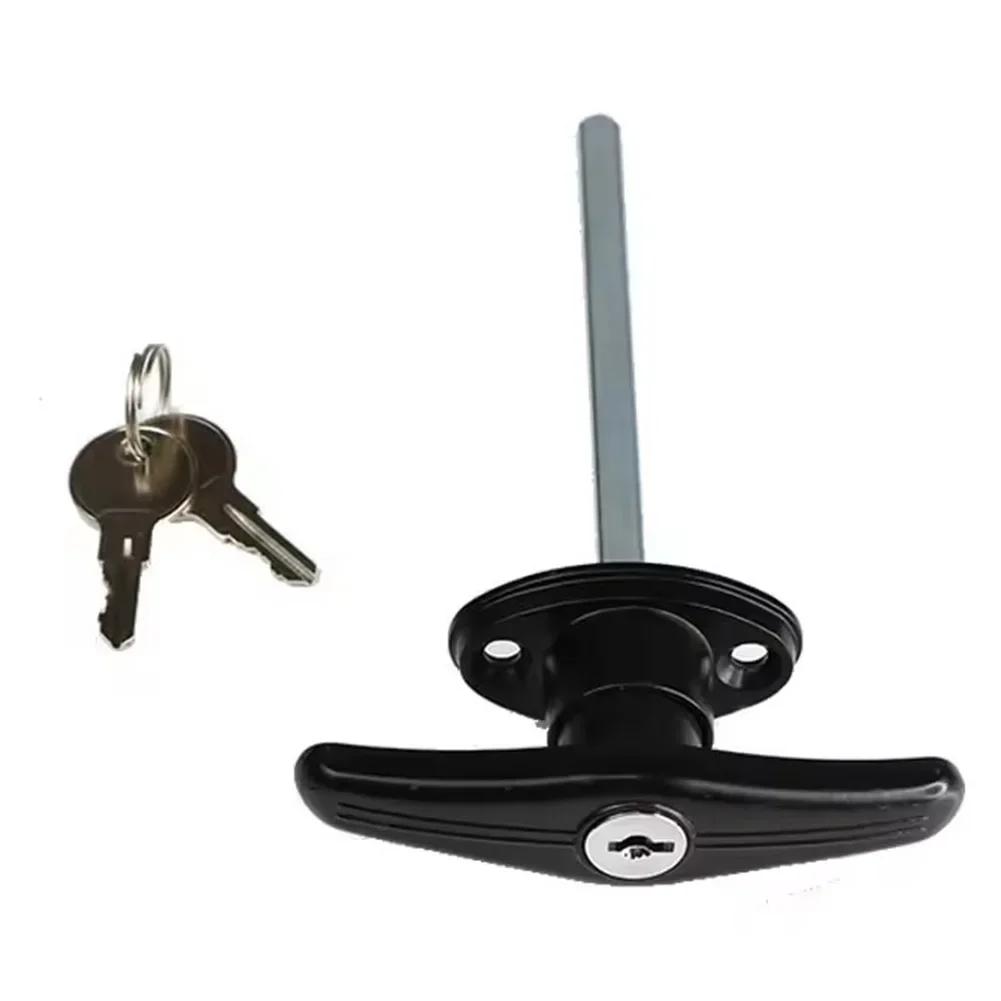 Keyed Lock Garage Door Lock Black Accessory Campervan Accessory Caravan Compatibility Smooth Finish For Caravan