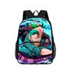 One Piece Monkey D. Luffy with Front Pocket Backpack Students Kids School Bags Bookbag Travel Large Capacity Backpack