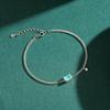 Modian 925 Sterling Silber Elegantes Rechteck Turmalin Armband Mode Gliederkette Für Frauen Hochzeit Schmuck Geschenke