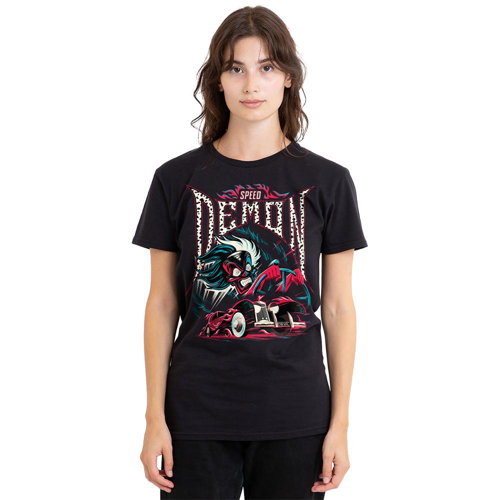 Disney Villains Unisex Adult Speed Demon Cruella De Vil T-Shirt