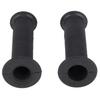 Kijima 201-202 Motorcycle Parts Grip Rubber Black 4.5 x 0.9 inches (114 x 22.2 mm) Through Type