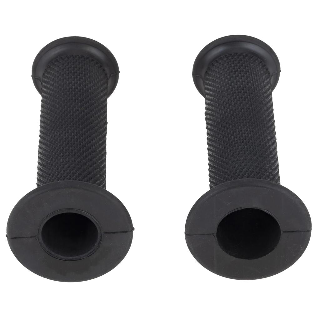 Kijima 201-202 Motorcycle Parts Grip Rubber Black 4.5 x 0.9 inches (114 x 22.2 mm) Through Type