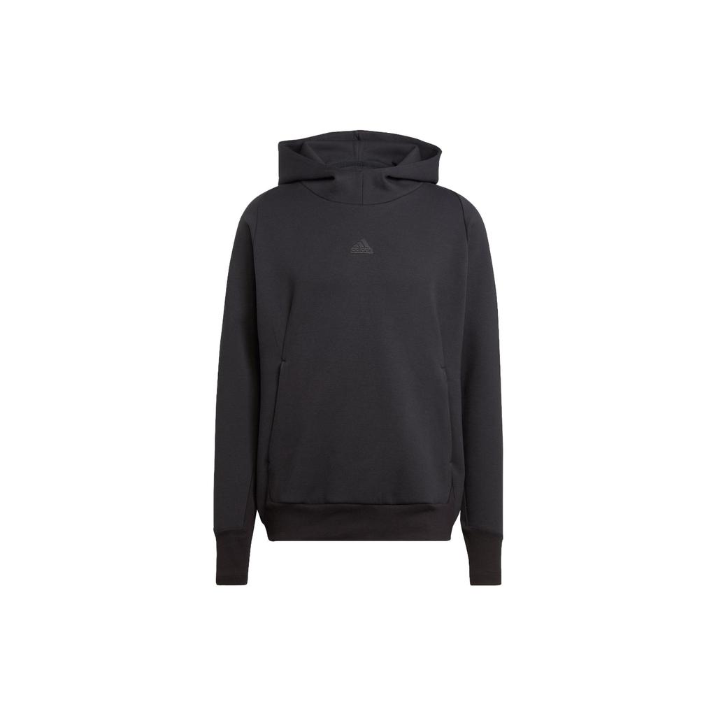 Adidas New Z.N.E. Premium Hoodie With Solid Color Logo, Quick-Dry, Casual, Loose-Fit Men Tops Black IN5115