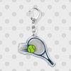 Hobby Sports Lover Tennis Ball Keychains for Accessories Bag I Love Bike Car Keyrings Jewelry Friends Father Boyfriends Gifts