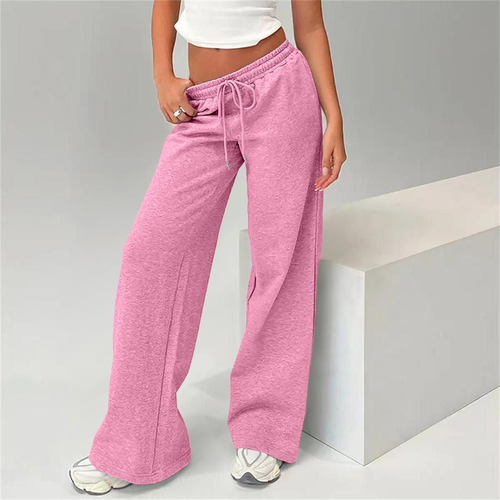 Women's Loose,Fit Fleece,Lined Thermal ,Color Casual Sweatpants