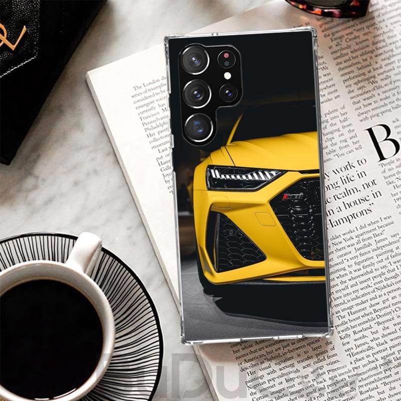 Super Car For A-Audis R-S Sport Cover For Samsung Galaxy S23 S22 S24 S25 Ultra Phone Case S21 Plus S20 FE S10 + S25Ultra Print F