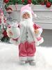 1pc Festive 12-inch Classic Santa Claus Statue: Golden and Silver White Christmas Decorations for Home, Kitchen, Hotel, and Offi