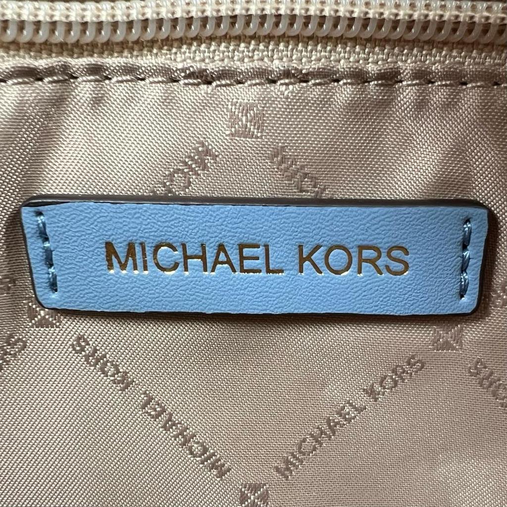 Michael Kors Shoulder Bag Handbag Cowhide Light Blue Women 35S2G7ZT7L Used
