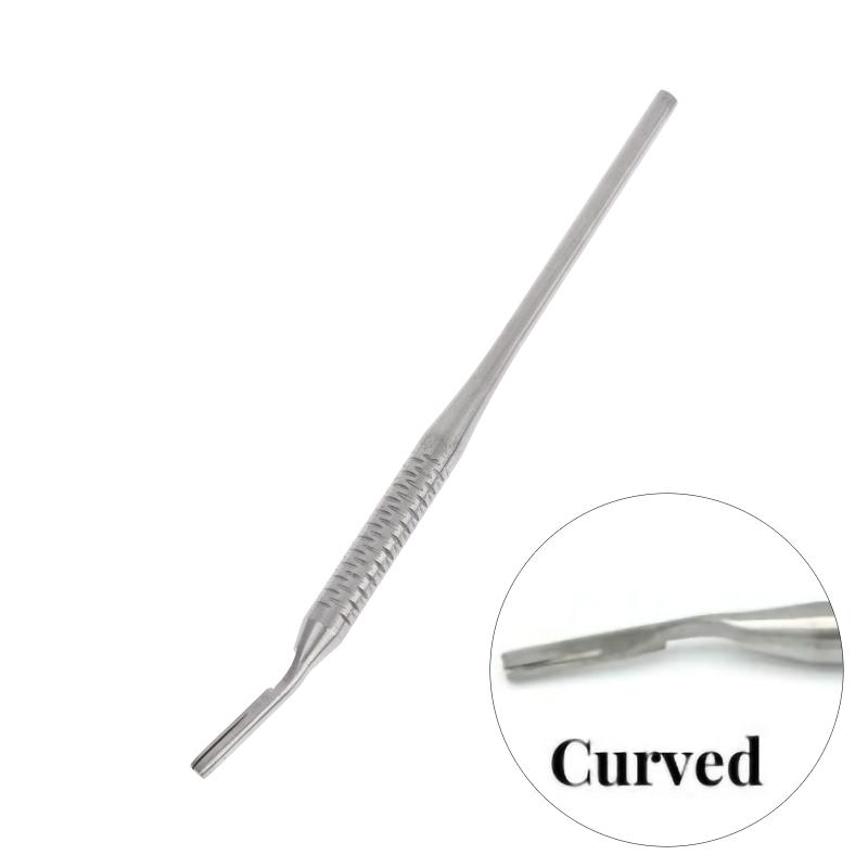 1/2 Stück Premium Edelstahl Dental-Skalpellgriff für Klinge Nr. 3 - Professionelles Oralchirurgie-Instrument für Zahnärzte