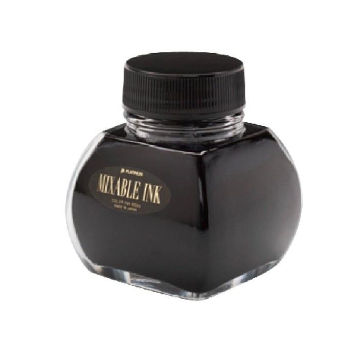 Platinum Fountain Pen Bottled Ink Mixable Ink Smoke Black INKM-1200 60ml