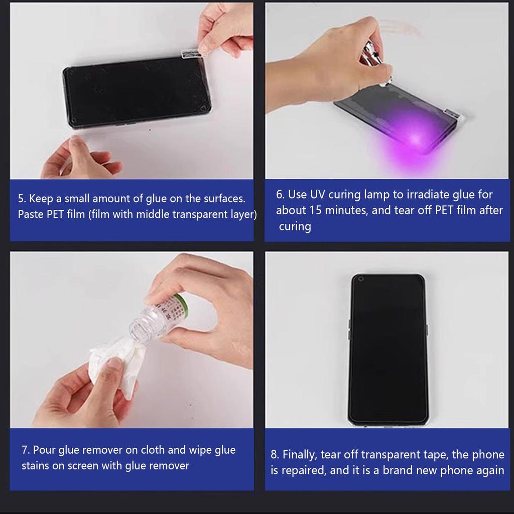 Cell Phone Screen Protectors Liquid Set Fast Phone Scratch Remover And Cracked Repair Liquid Cellphone Device Care Solutions