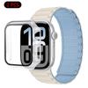 Silicone Strap+Case For Apple Watch Ultra 3/2/1 49mm 11 10 46mm 42mm Magnetic Band iWatch 9 8 7 45mm 41mm 6 5 SE 44mm/40mm Cover