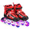 Patine inline reglabile cu iluminare și roți luminoase pentru copii și adulți, fete și băieți, bărbați și femei