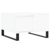 White Coffee Table 55x55x36.5 cm Particleboard