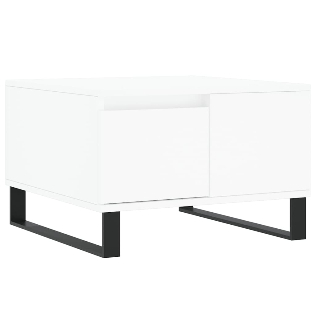 White Coffee Table 55x55x36.5 cm Particleboard