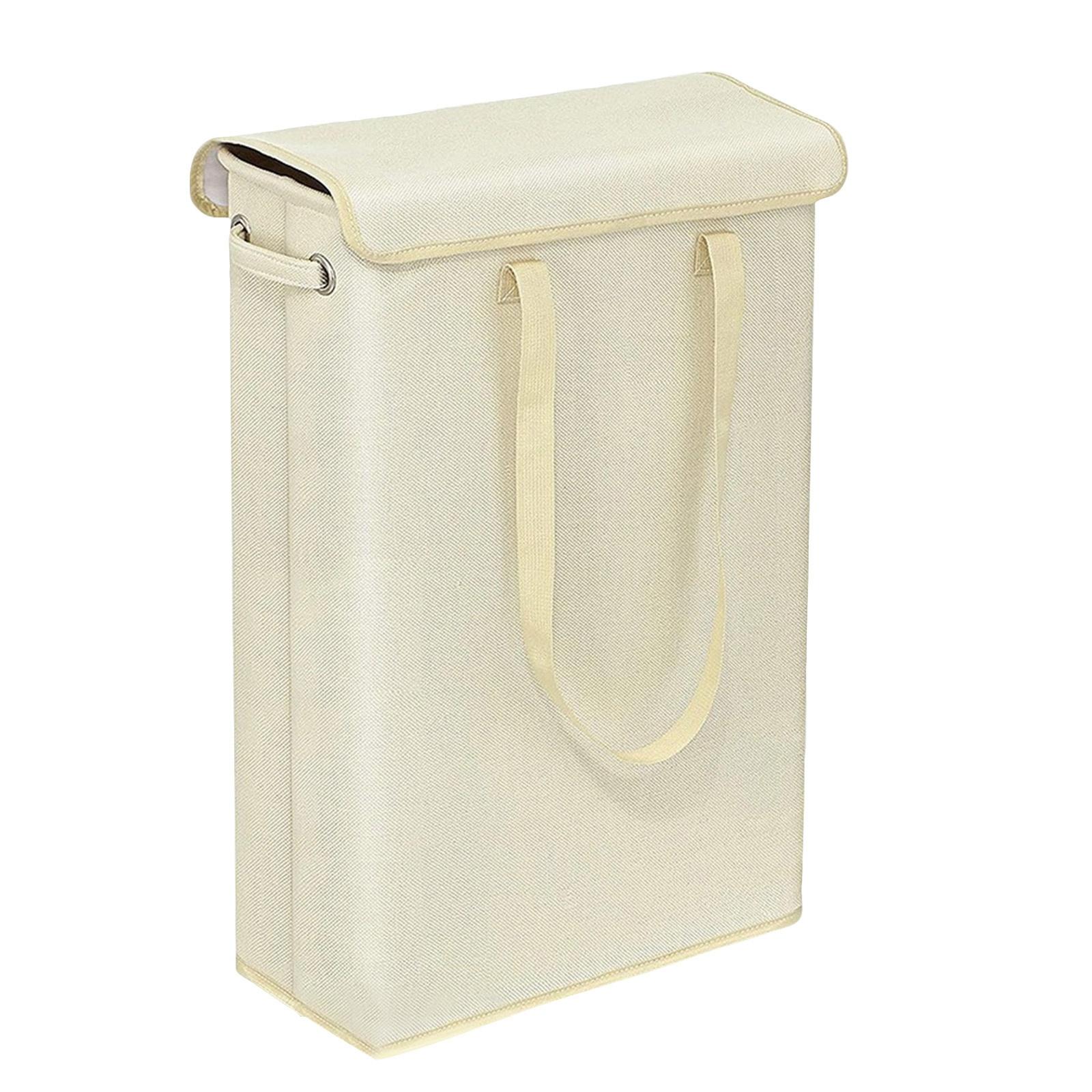 Подкроватная корзина для белья с крышкой, узкая, подходящая корзина для хранения грязной одежды, складная тканевая корзина для белья с ручкой, органайзер для экономии места для бе One Size